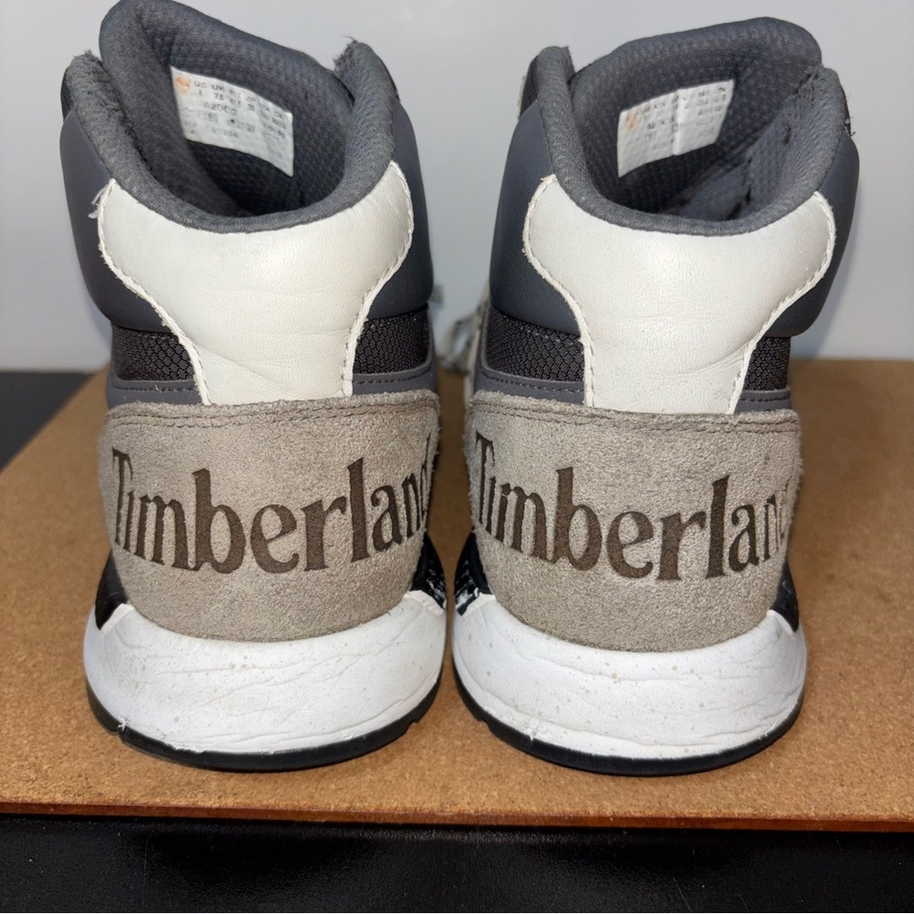 Timberland Mens Tan Charcoal High Top Sneakers Size 8 - Picture 6 of 11